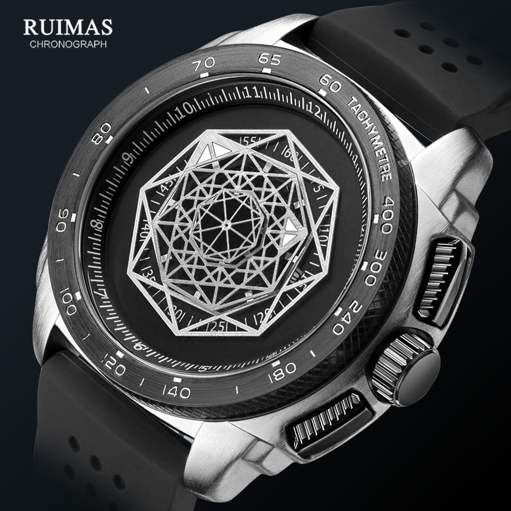 Luxury Watch Green Dial - Megir & Ruimas Fashion Pria Olahraga