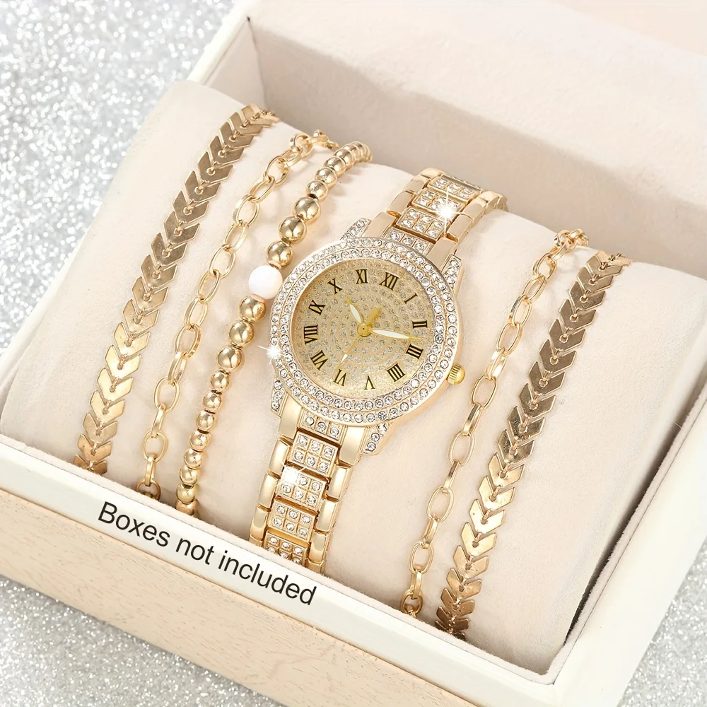Luxury Watch Gift For Her - Jam tangan Analog wanita, arloji Quartz