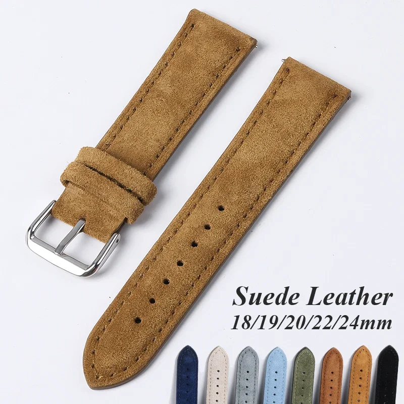 Luxury Watch Rolex - Gelang jam kulit asli Suede untuk
