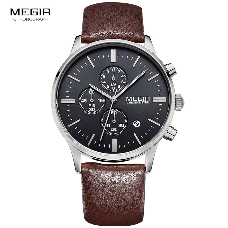 Megir Kuarsa Jam Tangan Pria L - Luxury Watch Green Dial ulasan dan harga