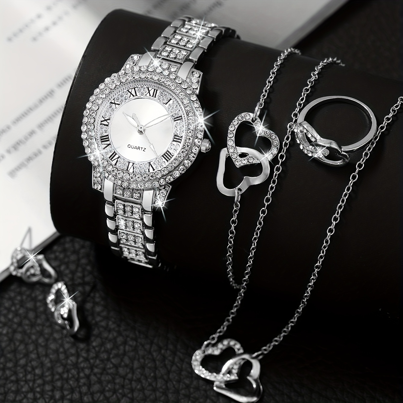 6pcs/set Jam Tangan Wanita Mew - Luxury Watch Gift For Her ulasan dan harga