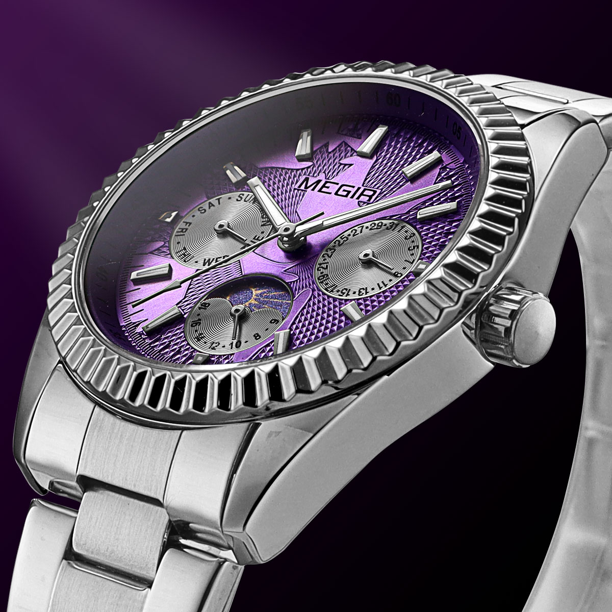 Jam Tangan Kuarsa Pria MEGIR d - Luxury Watch Green Dial ulasan dan harga