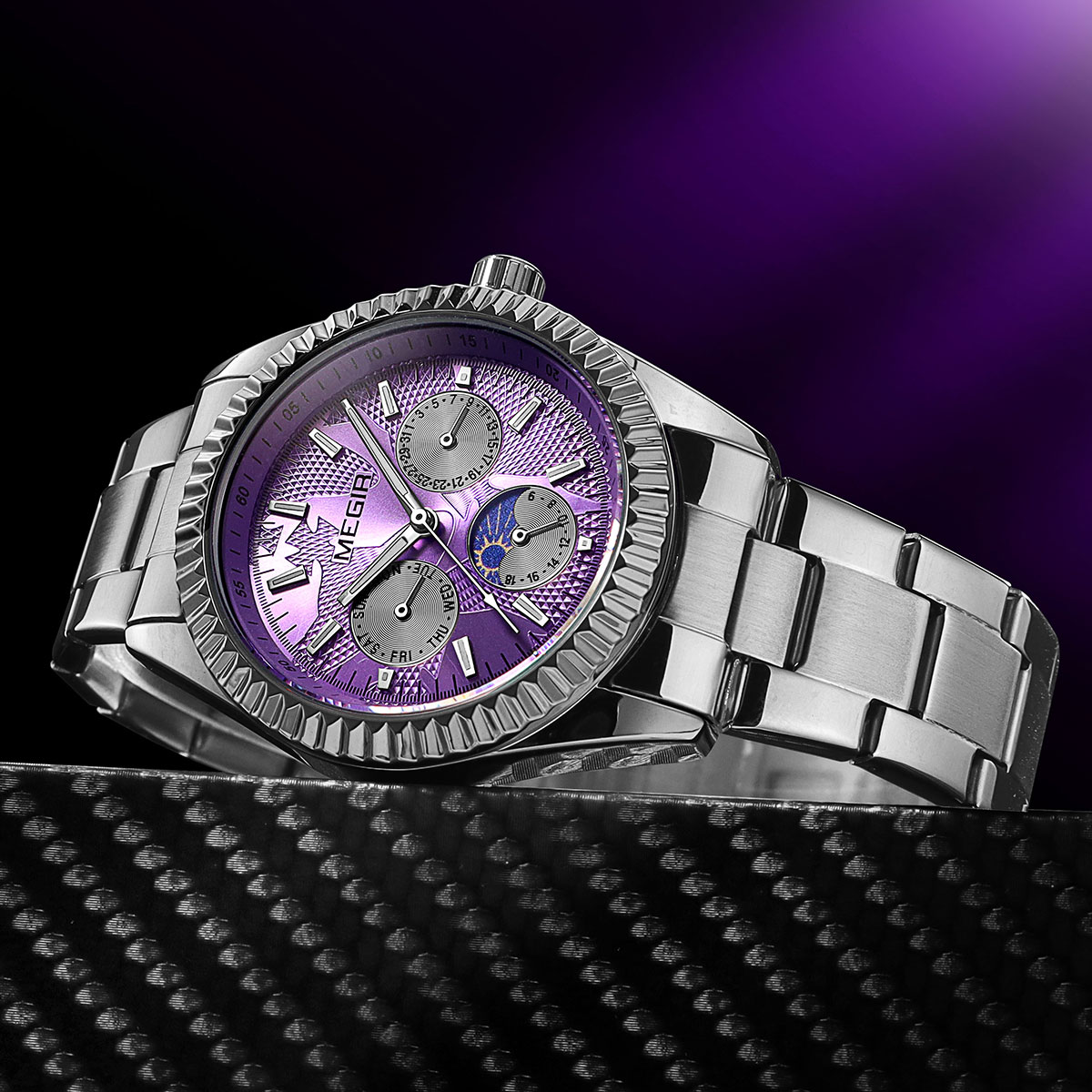 Jam Tangan Kuarsa Pria MEGIR d - Luxury Watch Green Dial ulasan dan harga