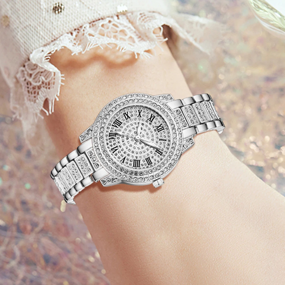3PCS Set Jam Tangan Wanita Tal - Luxury Watch Gift For Her ulasan dan harga