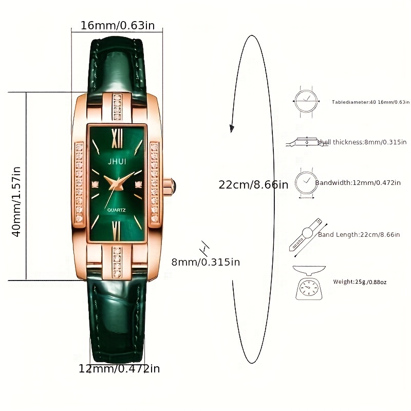 Jam Tangan Quartz Berhias Batu - Luxury Watch Gift For Her ulasan dan harga