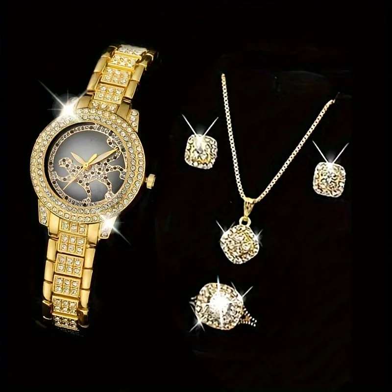 5pcs/set Jam Tangan Wanita Che - Luxury Watch Gift For Her ulasan dan harga