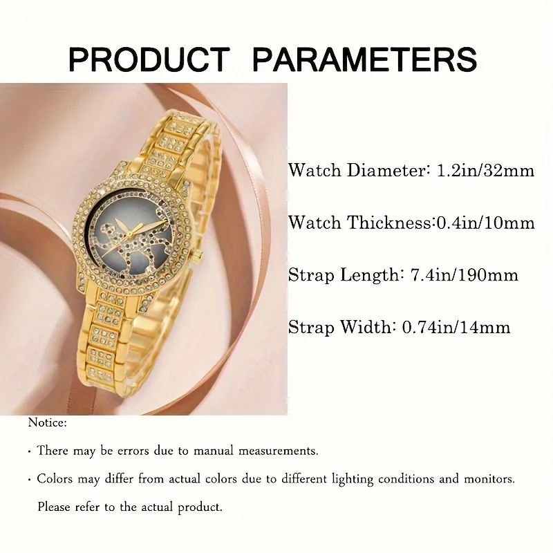 5pcs/set Jam Tangan Wanita Che - Luxury Watch Gift For Her ulasan dan harga