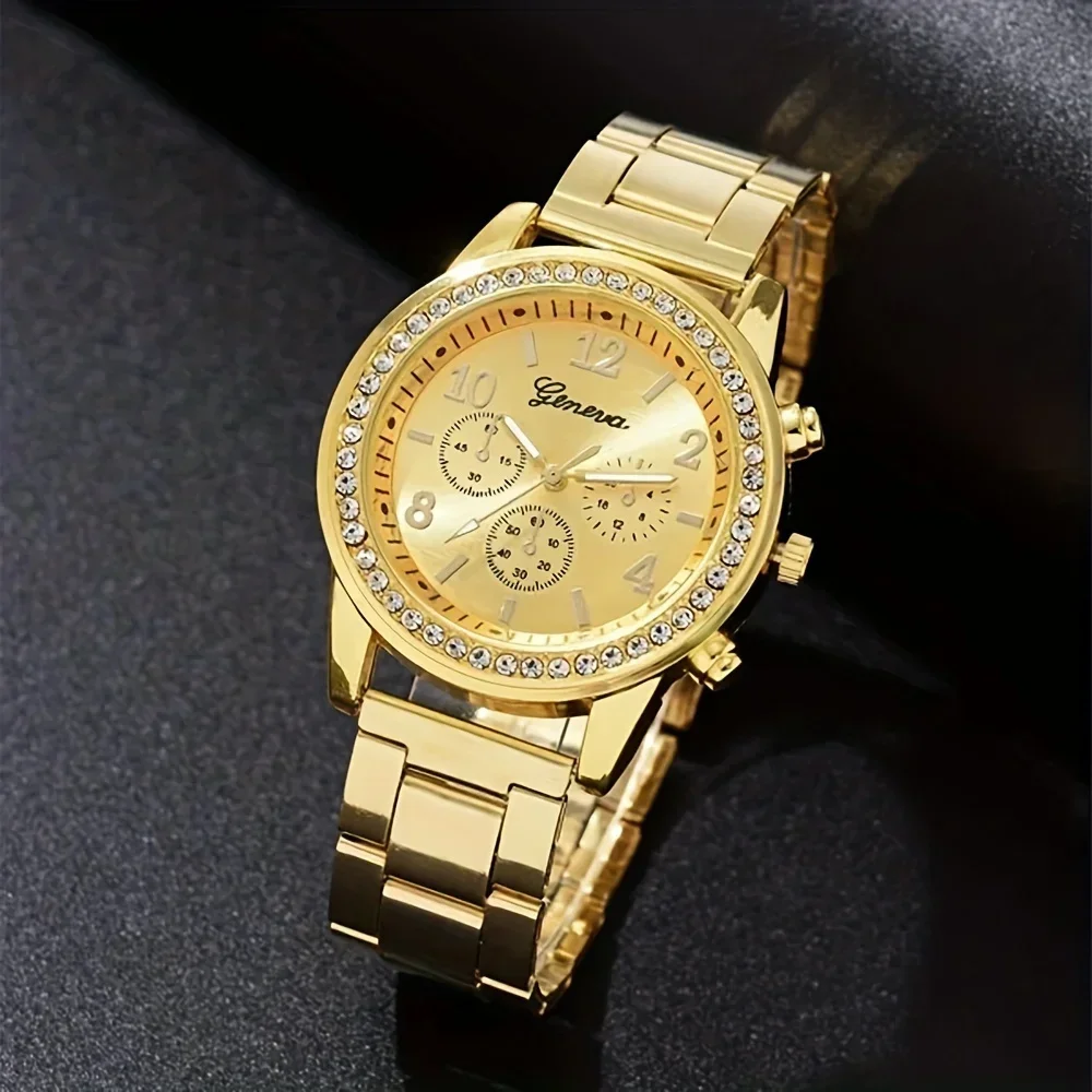 Jam Tangan Kuarsa Berhias Rhin - Luxury Watch Gift For Her ulasan dan harga