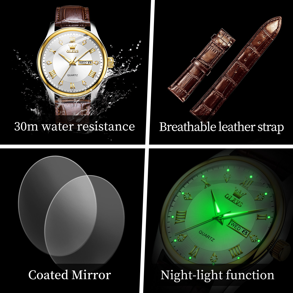 Jam Tangan Pasangan OLEVS Mere - Luxury Watch Gift For Her ulasan dan harga