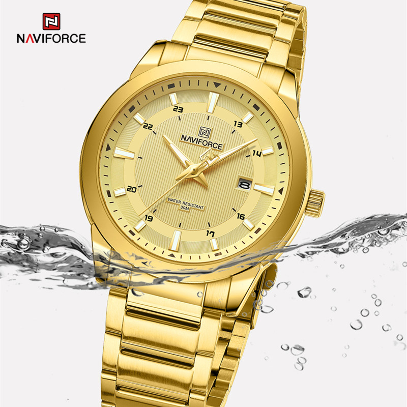 NAVIFORCE jam tangan kuarsa un - Luxury Watch Green Dial ulasan dan harga